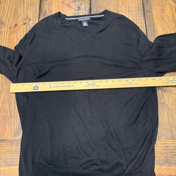 Banana‎ Republic Luxury Blend Mens Black V Neck Sweater XL Silk Cashmere blend - Picture 5 of 6